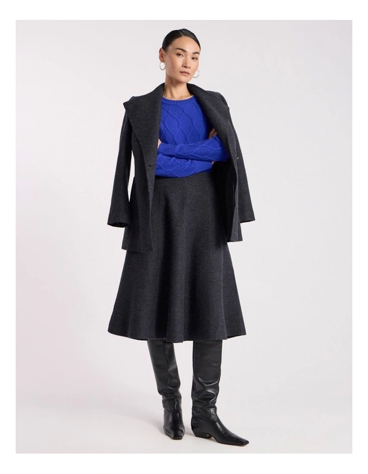 Kehlani Cashmere Knit Jumper in Royale Blue image 5
