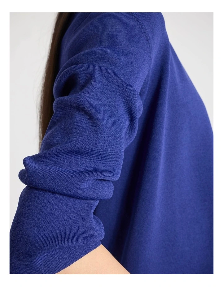 Jaxx Knit Cardigan in Sapphire Blue image 5