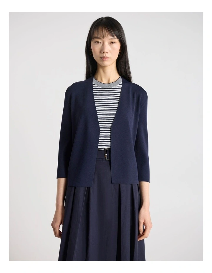 Jaxx Knit Cardigan in Navy image 1