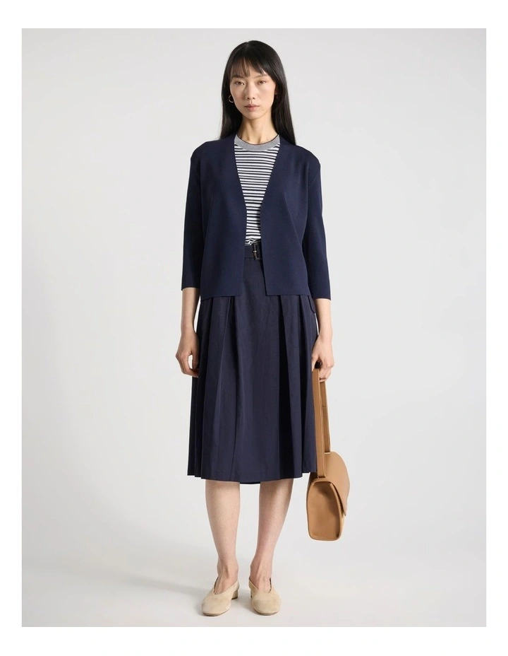 Jaxx Knit Cardigan in Navy image 2