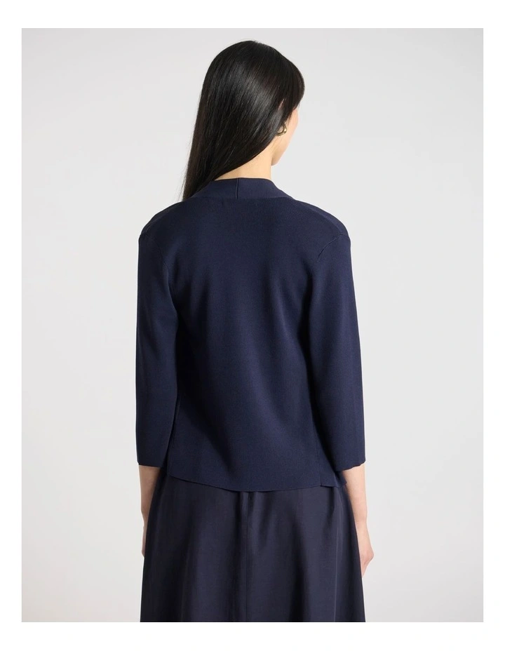 Jaxx Knit Cardigan in Navy image 3
