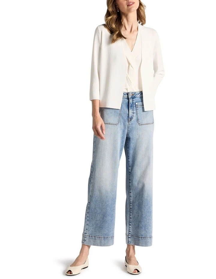 Jaxx Knit Cardigan in Ivory image 2