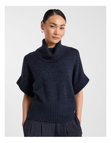 Navy Melange colour