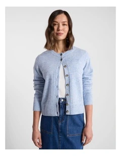 Kala Wool Blend Cardigan in Blue Multi