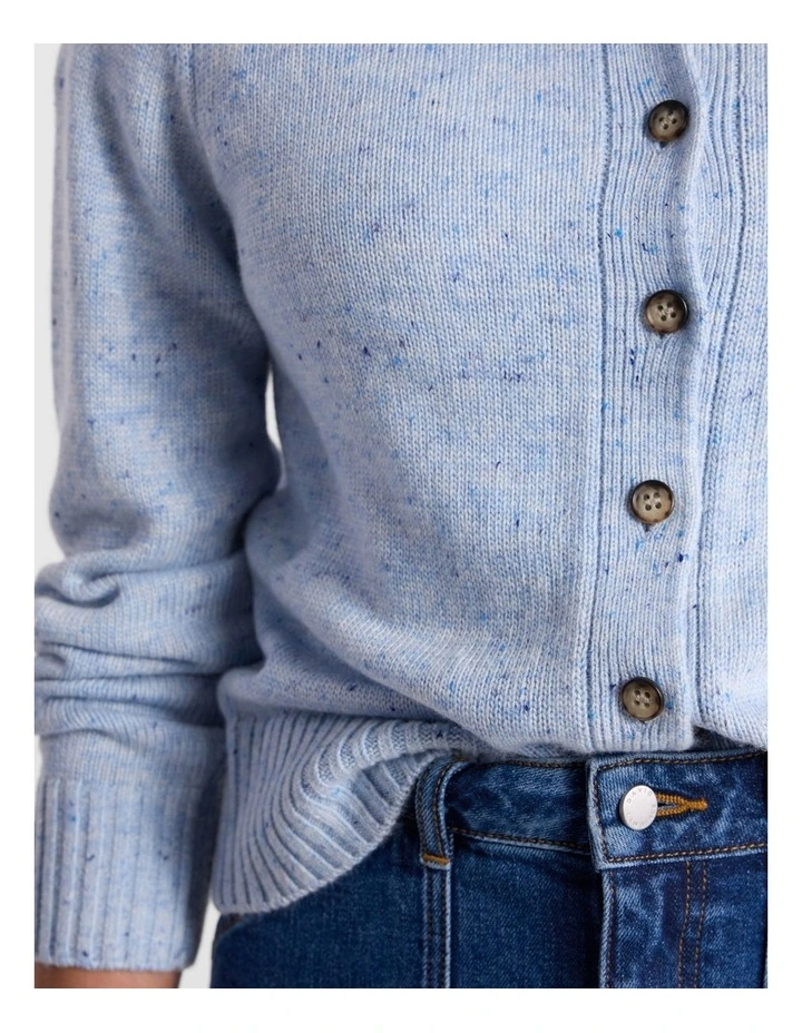 Kala Wool Blend Cardigan in Blue Multi image 3