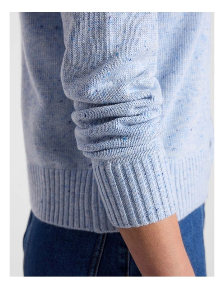 Kala Wool Blend Cardigan in Blue Multi image 4