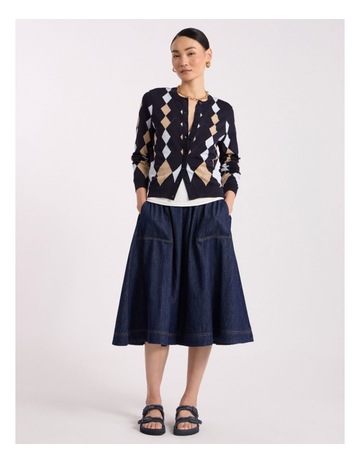 Navy Multi colour