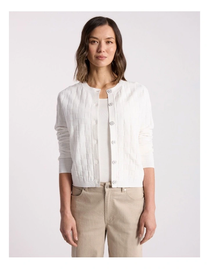 Cushla Cardigan in Ivory image 2