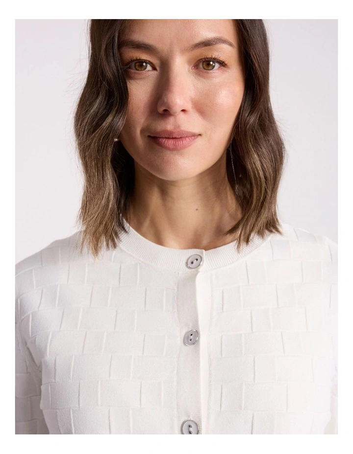 Cushla Cardigan in Ivory image 3
