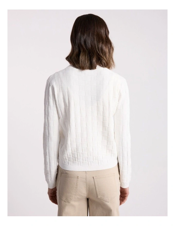 Cushla Cardigan in Ivory image 4