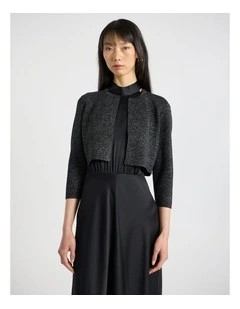 Parri Cardigan in Black Sparkle
