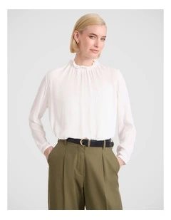 Merle Viscose Blouse in Ivory
