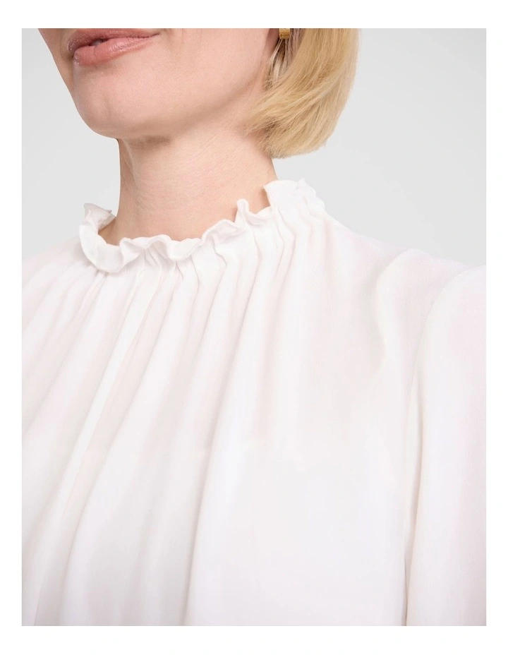 Merle Viscose Blouse in Ivory image 3