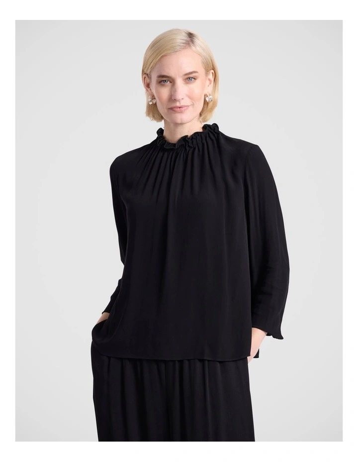 Merle Viscose Blouse in Black image 2
