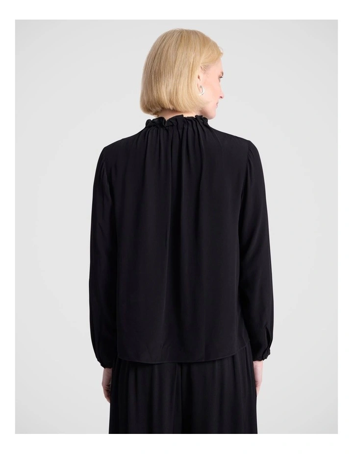 Merle Viscose Blouse in Black image 5