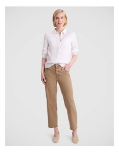 Elias Linen Shirt in White
