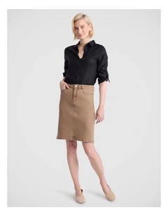 Elias Linen Shirt in Black