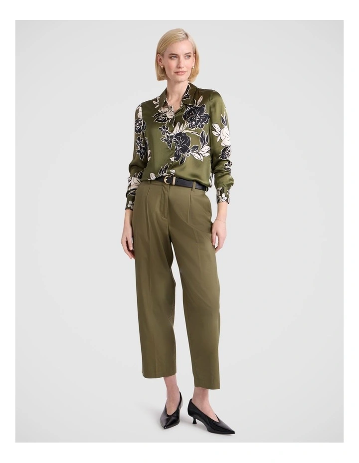 Woodlands Silk Shirt in Fern Multi image 1