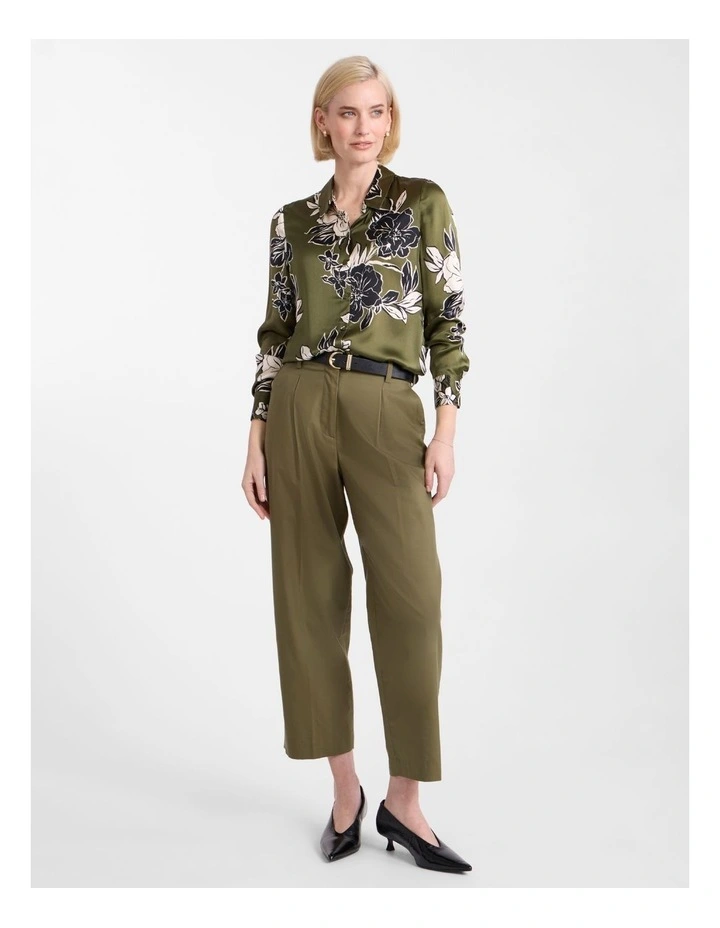 Woodlands Silk Shirt in Fern Multi image 2