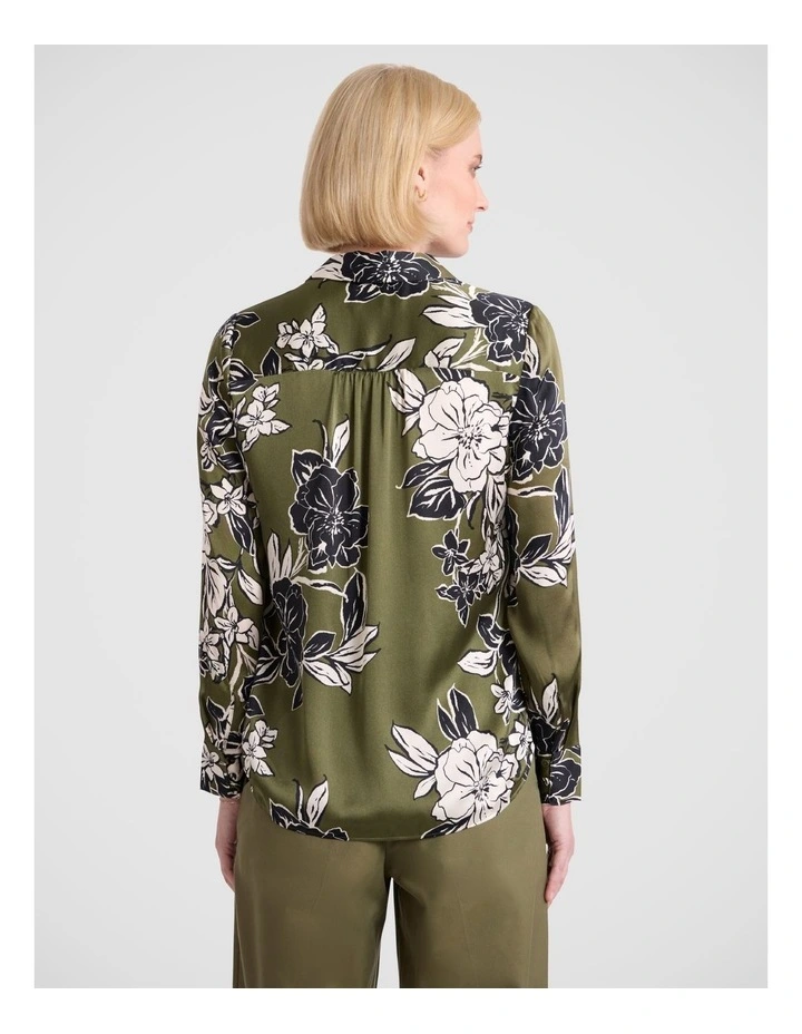Woodlands Silk Shirt in Fern Multi image 4