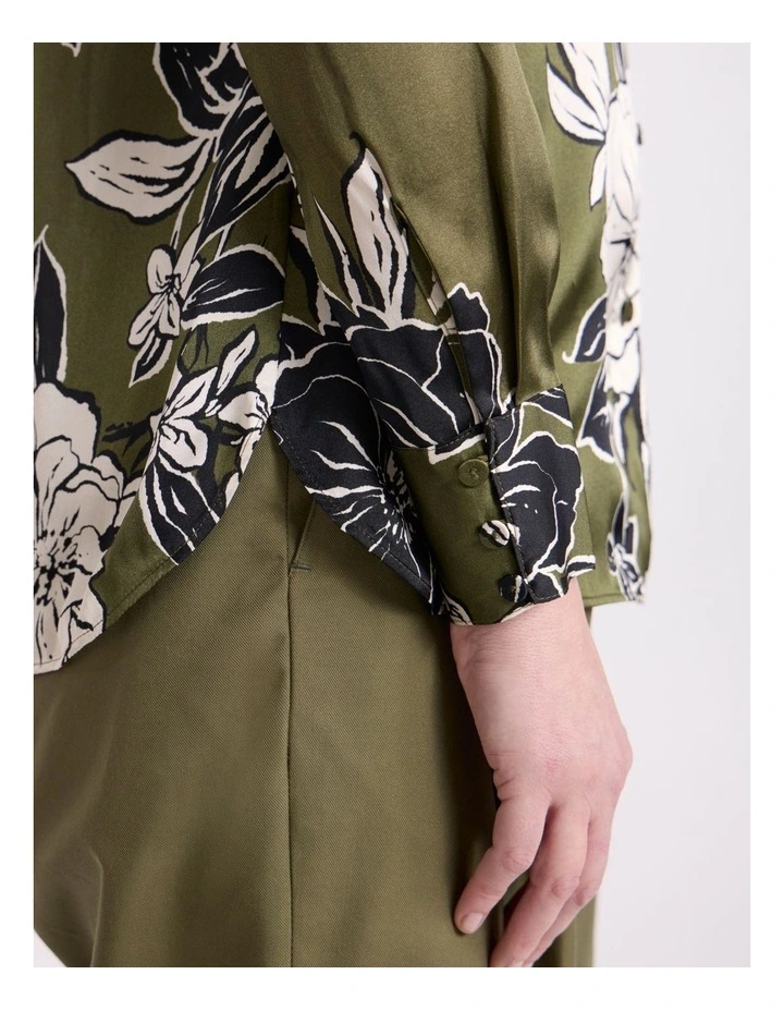 Woodlands Silk Shirt in Fern Multi image 5