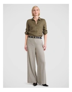 Elias Linen Shirt in Fern