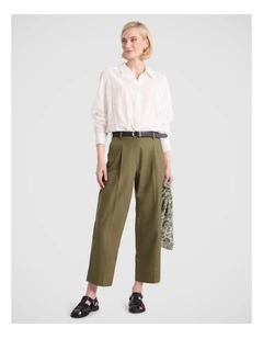 Lainey Cotton Shirt in Ivory