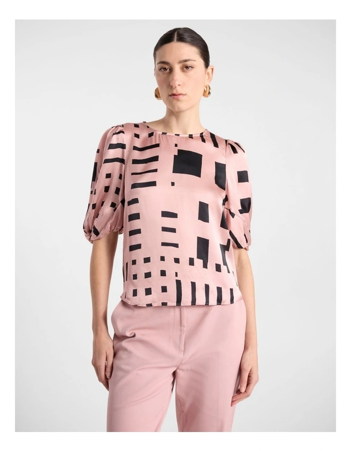 Sali Silk Blouse in Rose Multi image 1