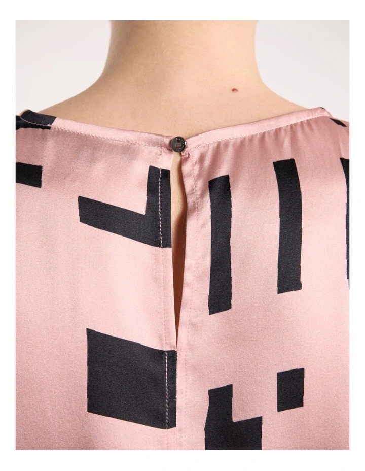 Sali Silk Blouse in Rose Multi image 4