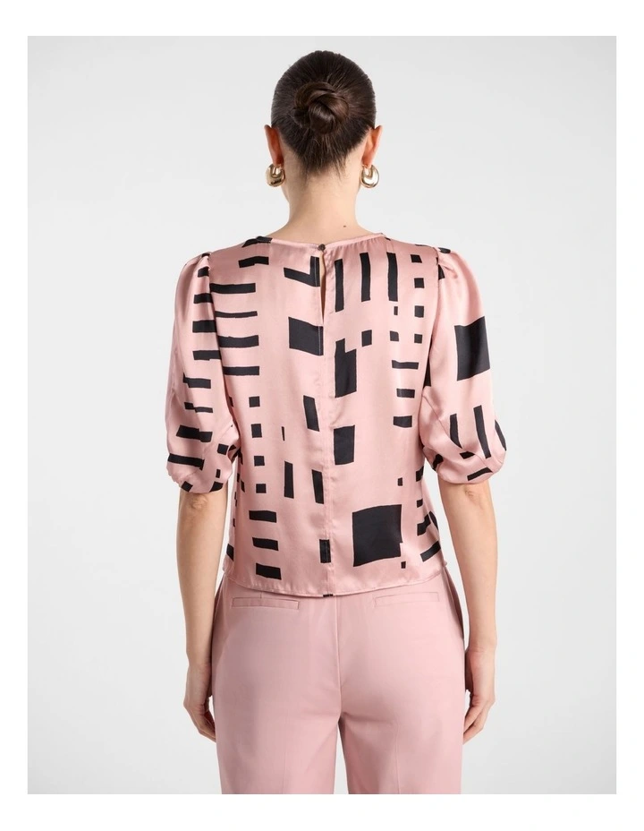Sali Silk Blouse in Rose Multi image 5
