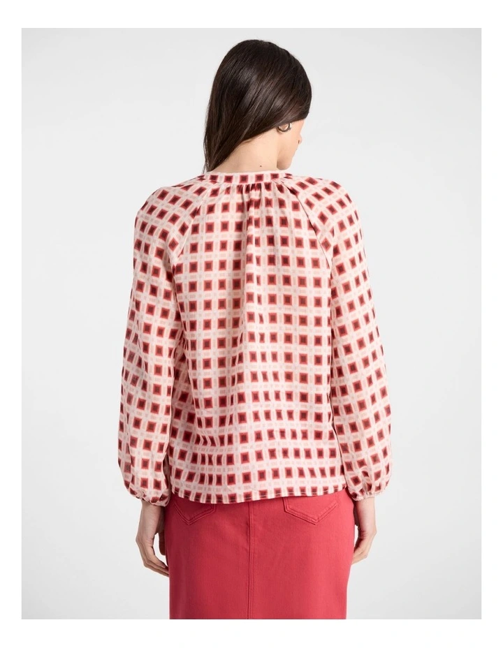 Daphne Blouse in Watermelon image 3