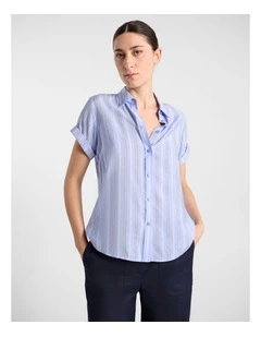 Willow Shirt in Blue Stripe