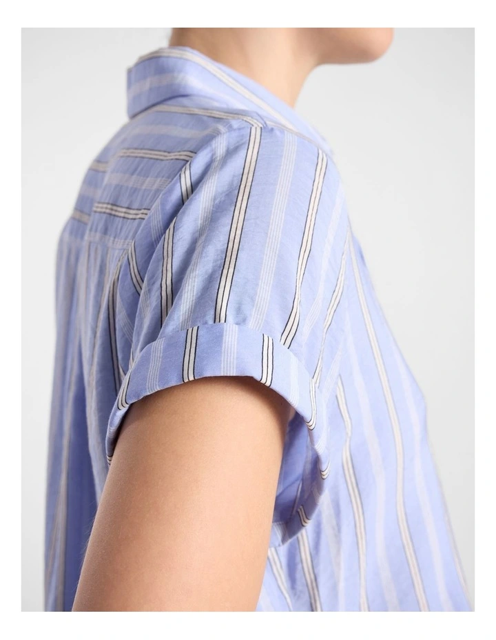 Willow Shirt in Blue Stripe image 4