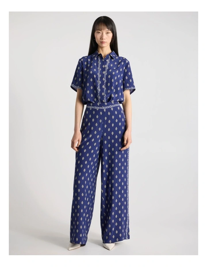 Aggie Viscose Shirt in Blue Multi image 2
