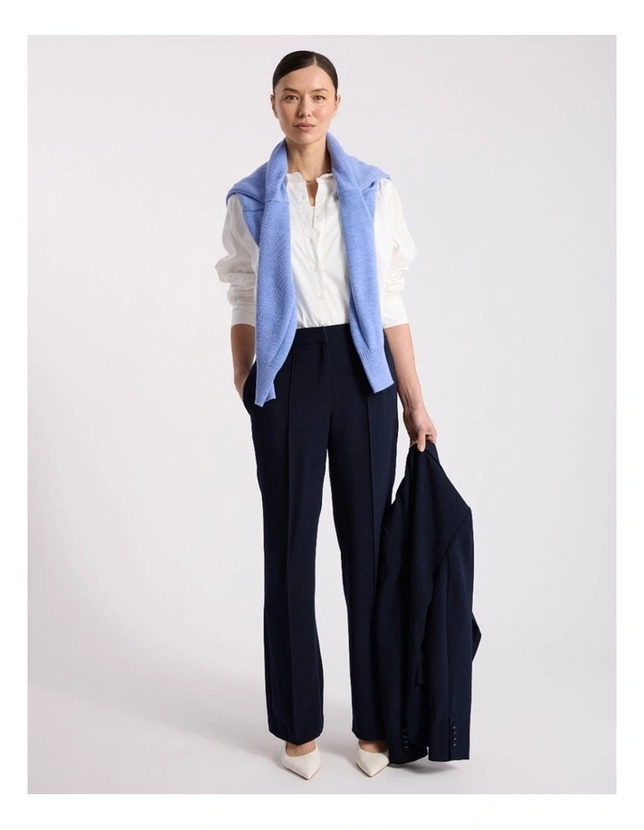 Perrie Cotton Shirt in Ivory image 5