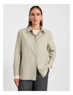 Carlyle Cotton Shirt in Mojito Green