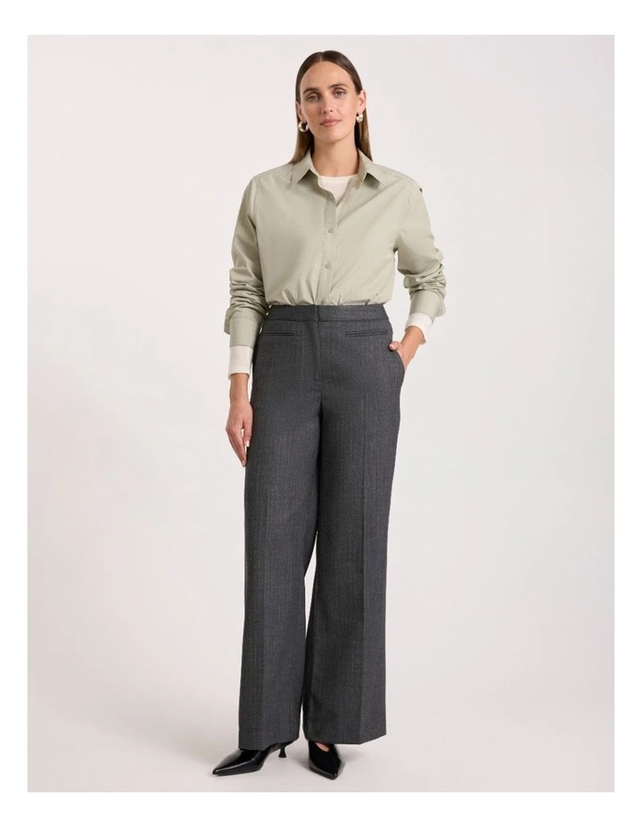 Carlyle Cotton Shirt in Mojito Green image 1
