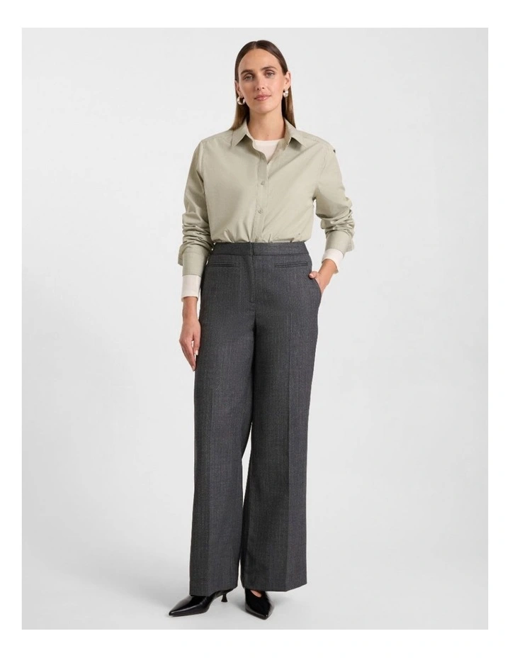 Carlyle Cotton Shirt in Mojito Green image 2