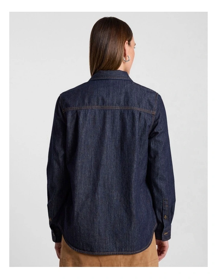 Isabella Denim Shirt in Indigo image 3