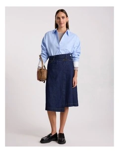 Jessica Cotton Shirt in Light Blue