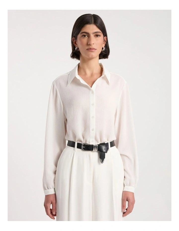 Carlton Shirt in Ivory image 2