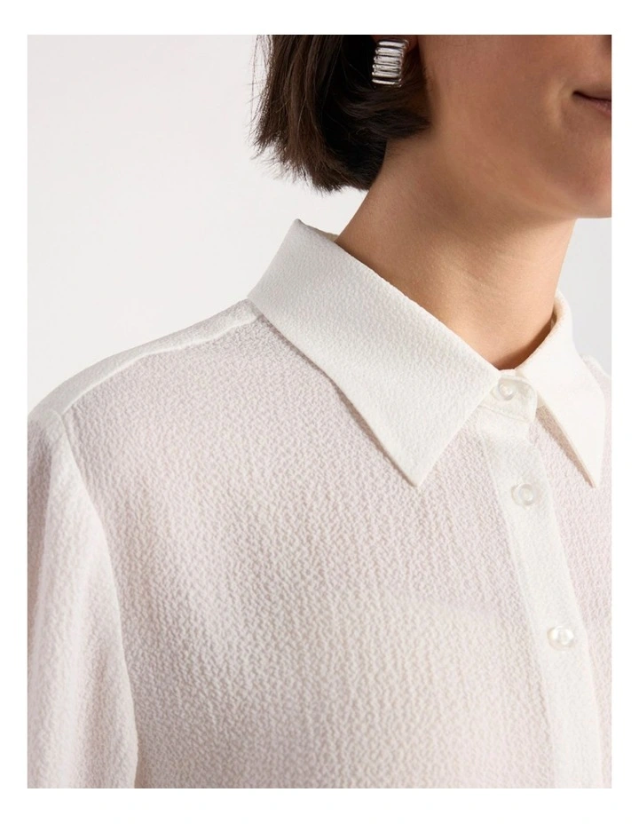 Carlton Shirt in Ivory image 3