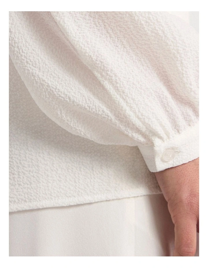 Carlton Shirt in Ivory image 4