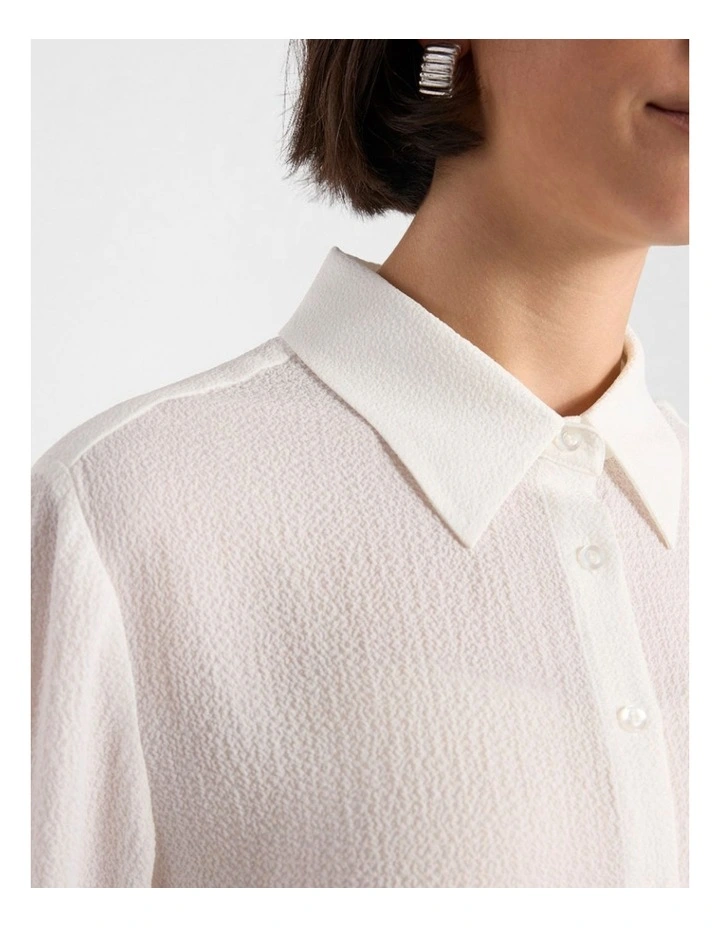 Carlton Shirt in Ivory image 5