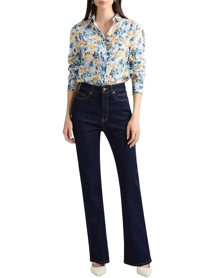 Kadence Cotton Shirt in White Multi image 2