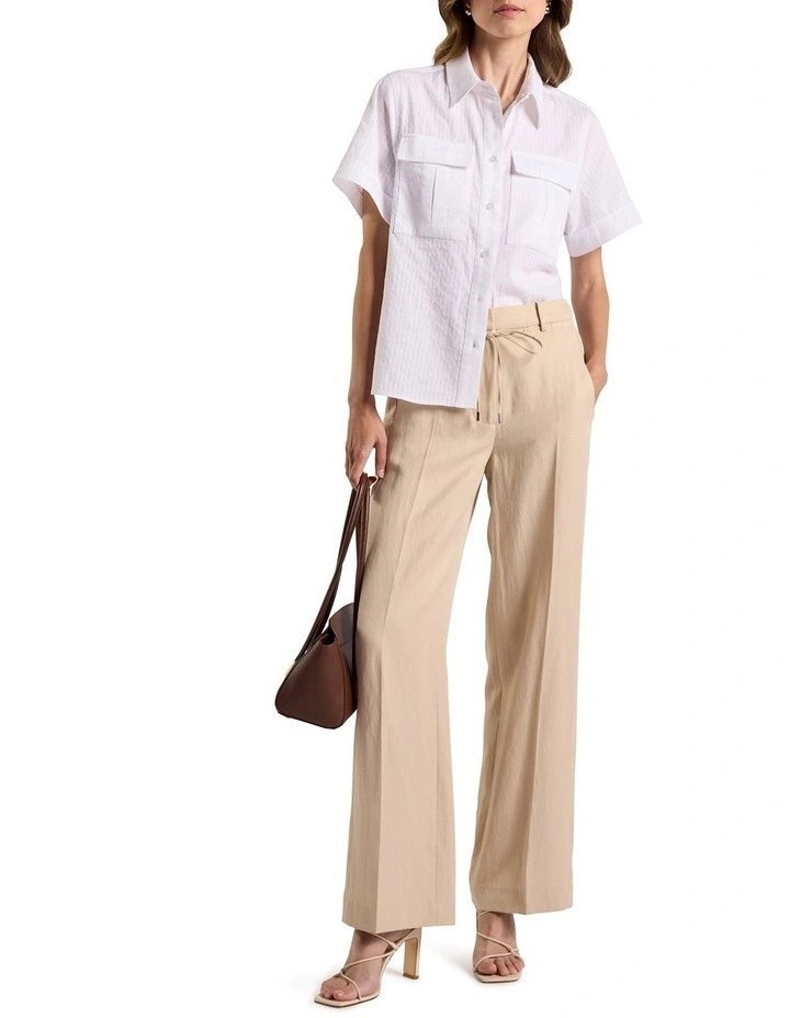 Trina Cotton Shirt in White image 2