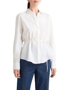 Amelia Cotton Shirt in White