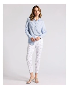 Elias Linen Shirt in Sky Blue