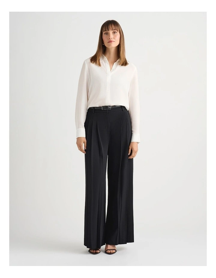 Zephyr Silk Shirt in Ivory image 1