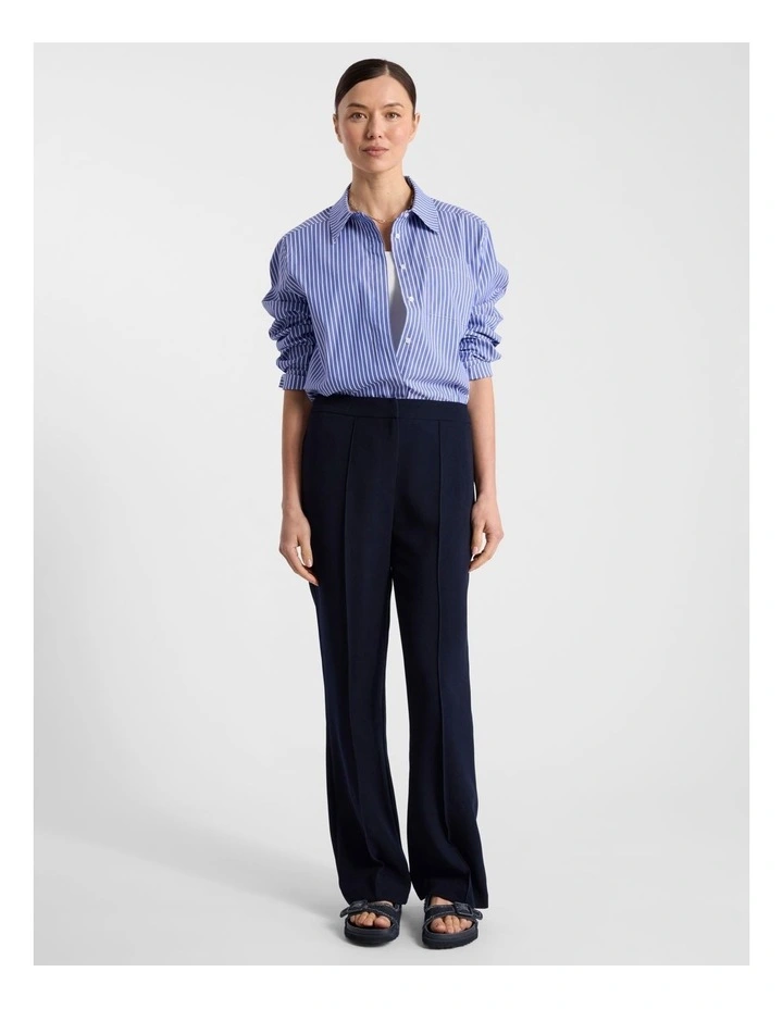 Latisha Cotton Shirt in Blue Stripe image 2